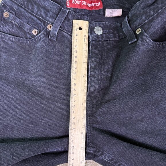 VTG Levis 517 Jeans Womens Slim Fit Bootcut Black Denim Sz 5 Y2K 2001 27x29 E831 - Picture 3 of 13